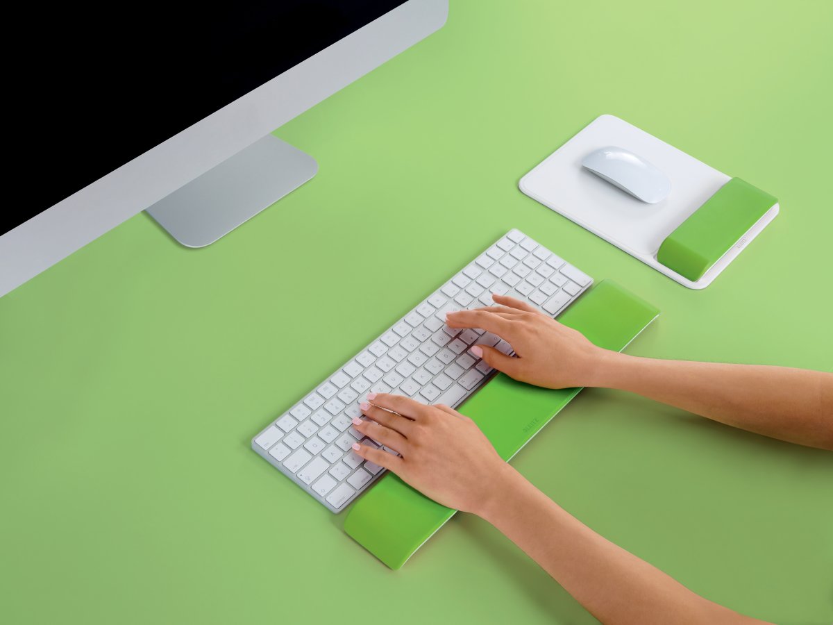 Leitz Ergo WOW keyboard håndledsstøtte, grøn