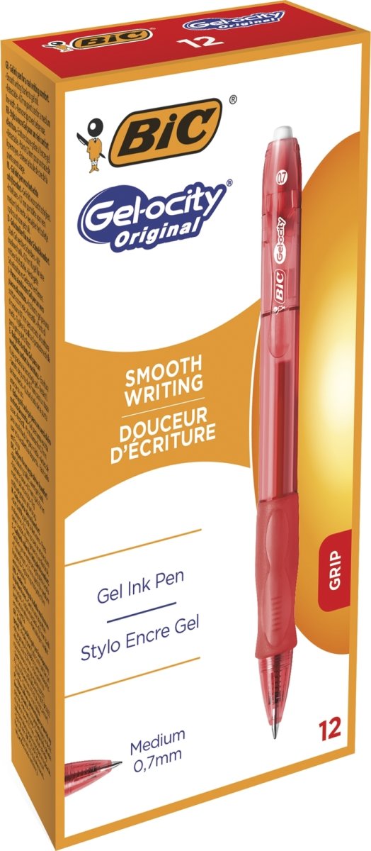BiC Gel-ocity Original Kuglepen | Rød