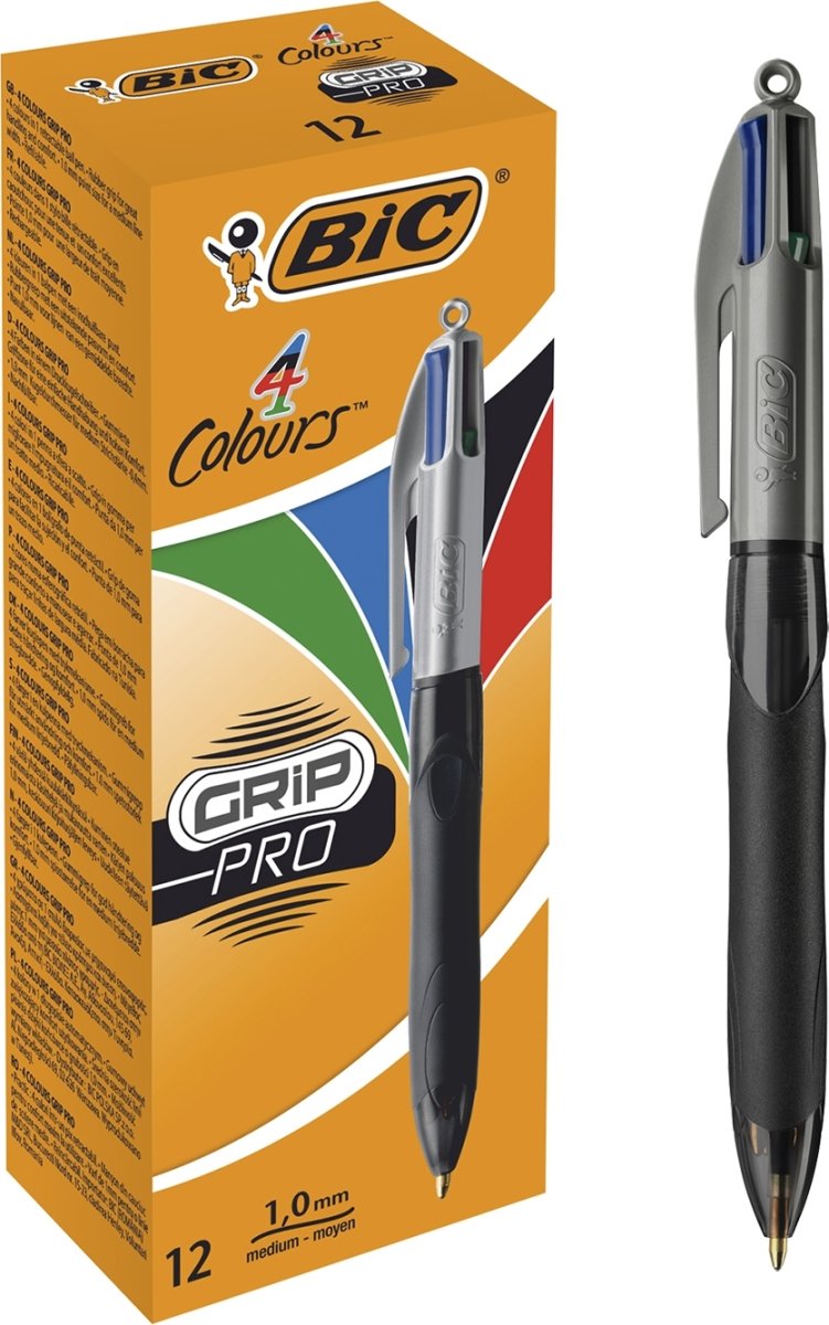BiC 4 Colours Grip Pro Kuglepen
