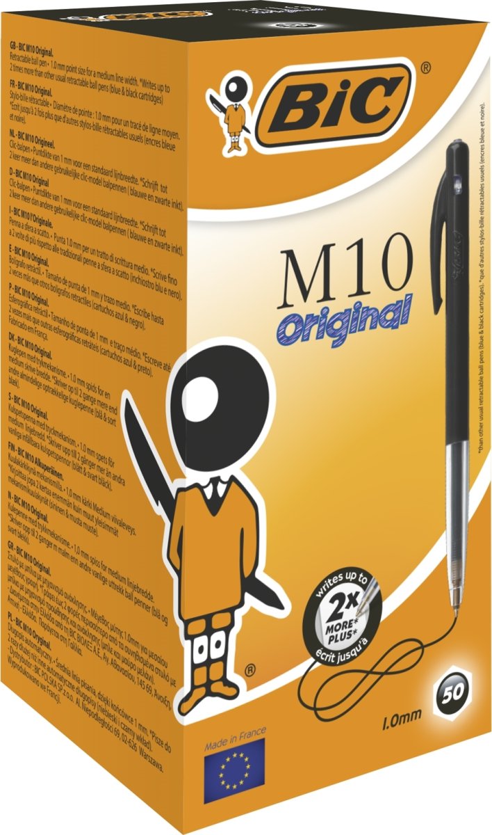 BiC M10 Original Kuglepen | M | Sort