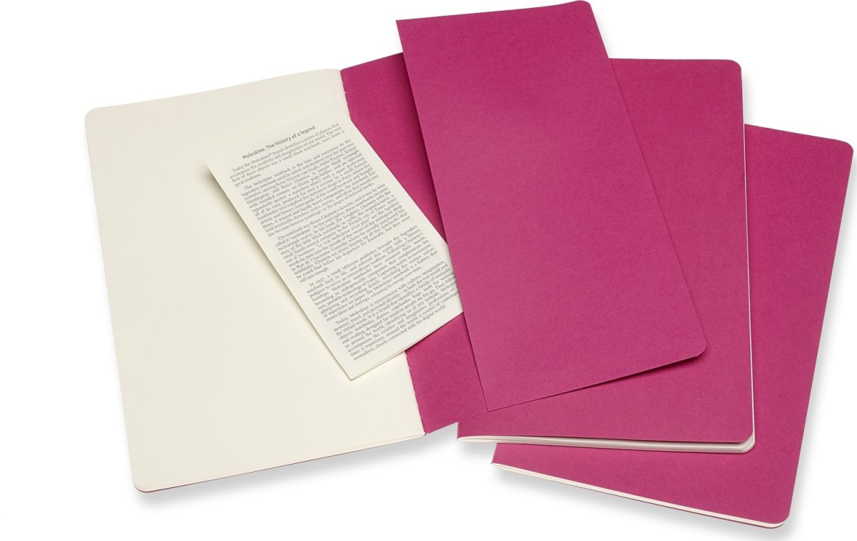 Moleskine Cahier Notesbog | L | Blan. | Pink