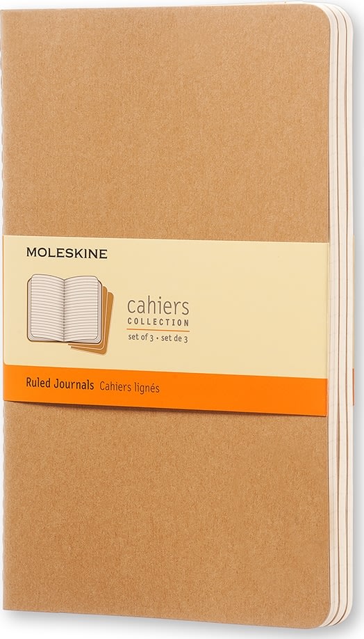 Moleskine Cahier Notesbog | L | Linj. | Kraft