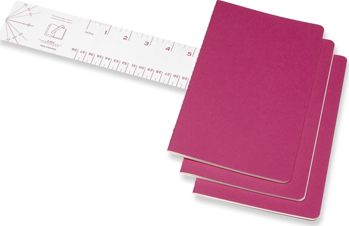 Moleskine Cahier Notesbog | L | Linj. | Pink