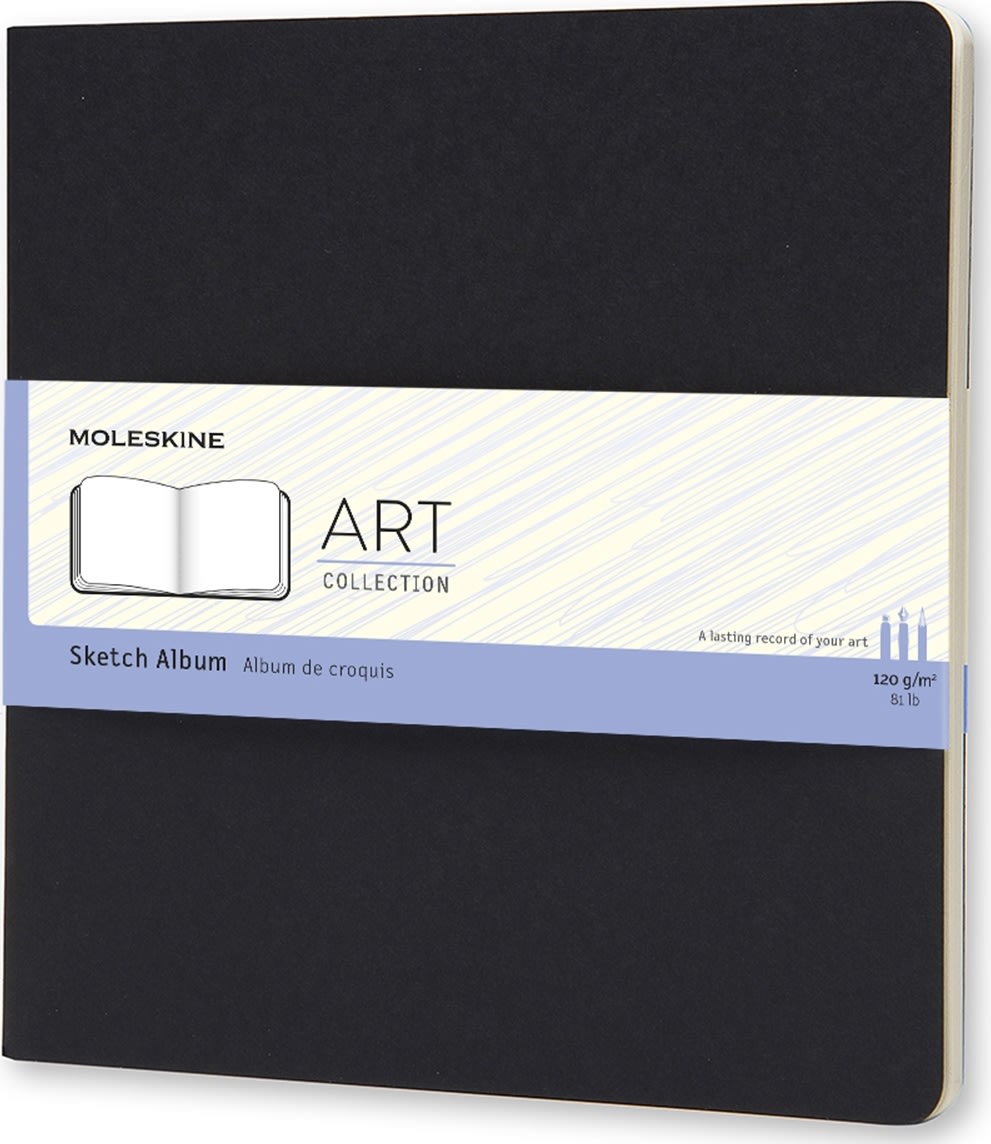 Moleskine Art Sketch Album | 19x19 cm | Sort