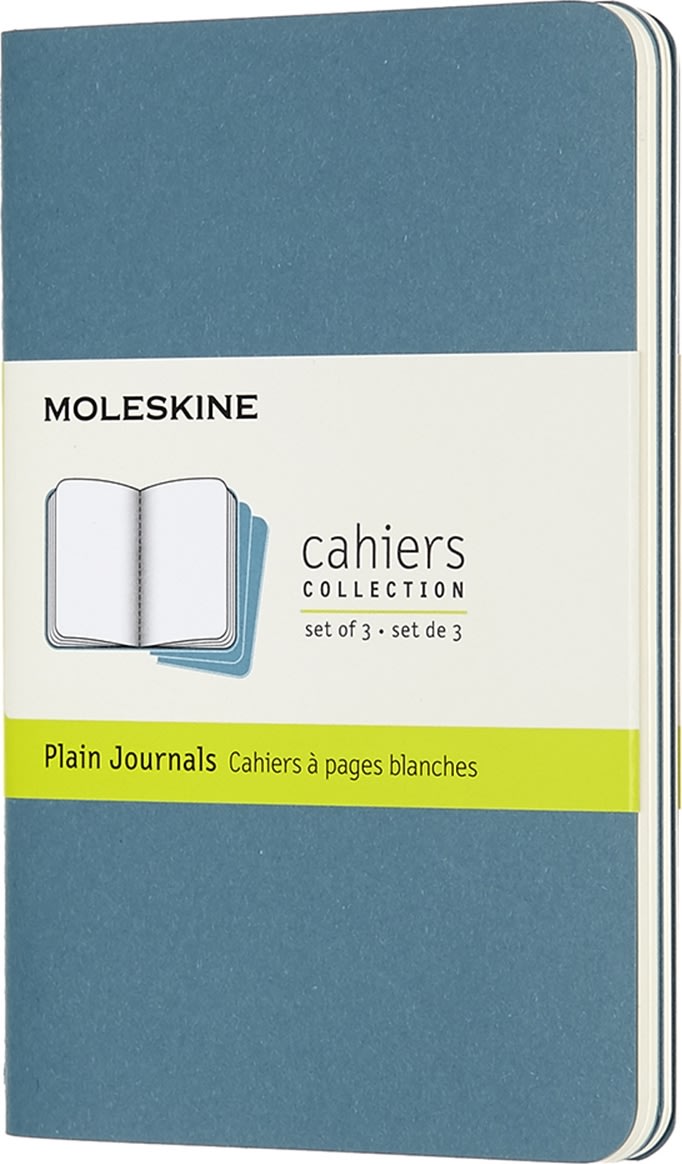 Moleskine Cahier Notesbog | Pkt. | Blan. | Blå