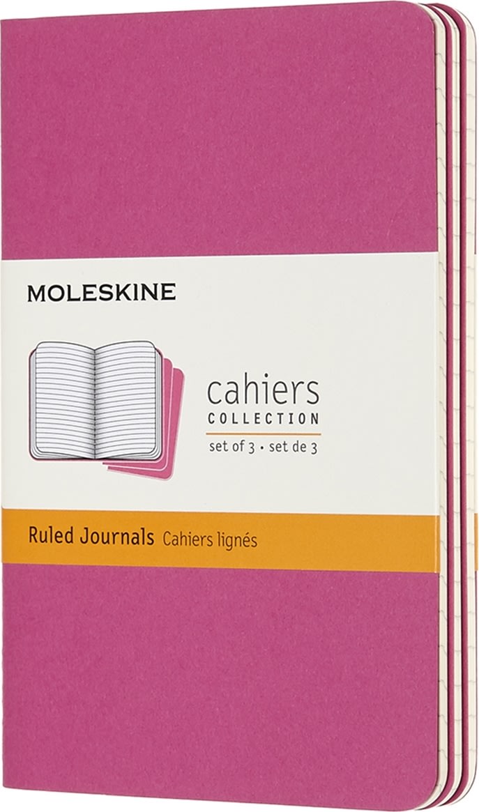 Moleskine Cahier Notesbog | Pkt. | Linj. | Pink