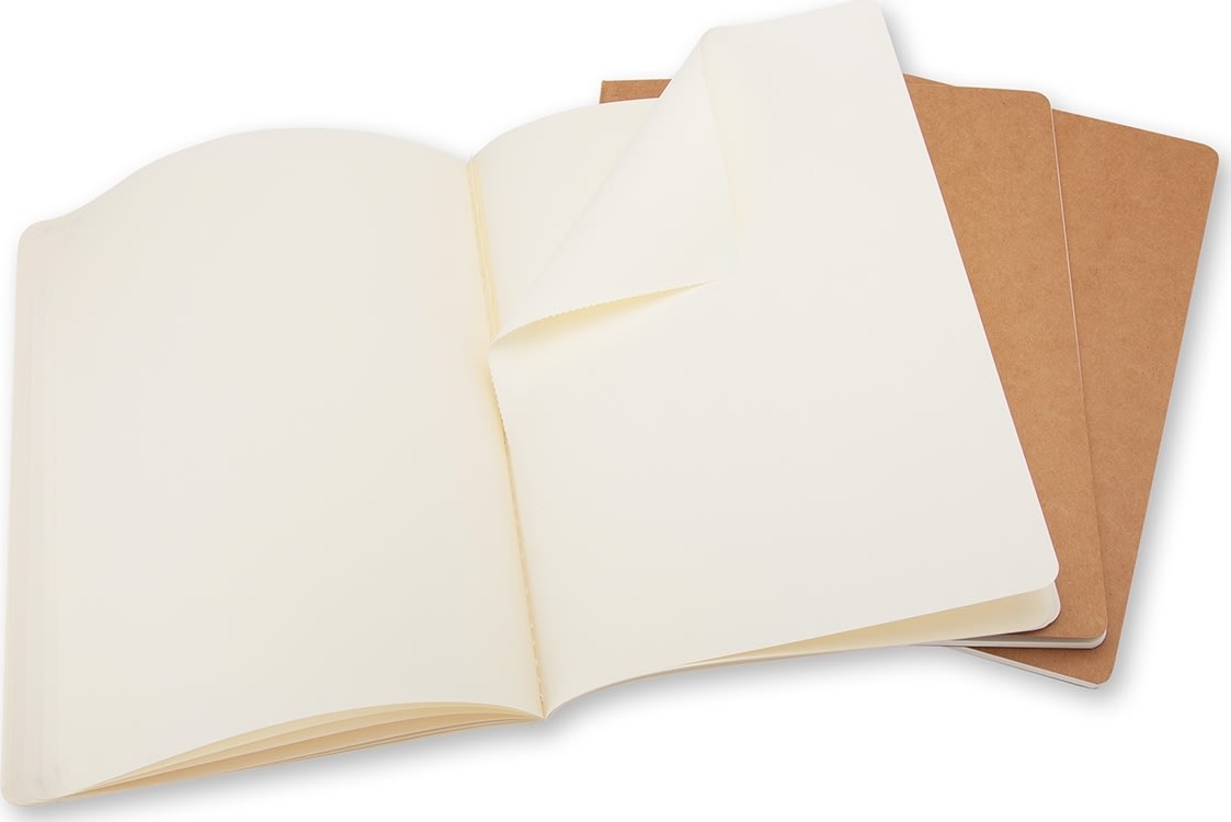 Moleskine Cahier Notesbog | XL | Blan. | Kraft