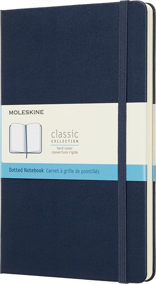 Moleskine Clas. H Notesbog | L | Dot. | S.blå