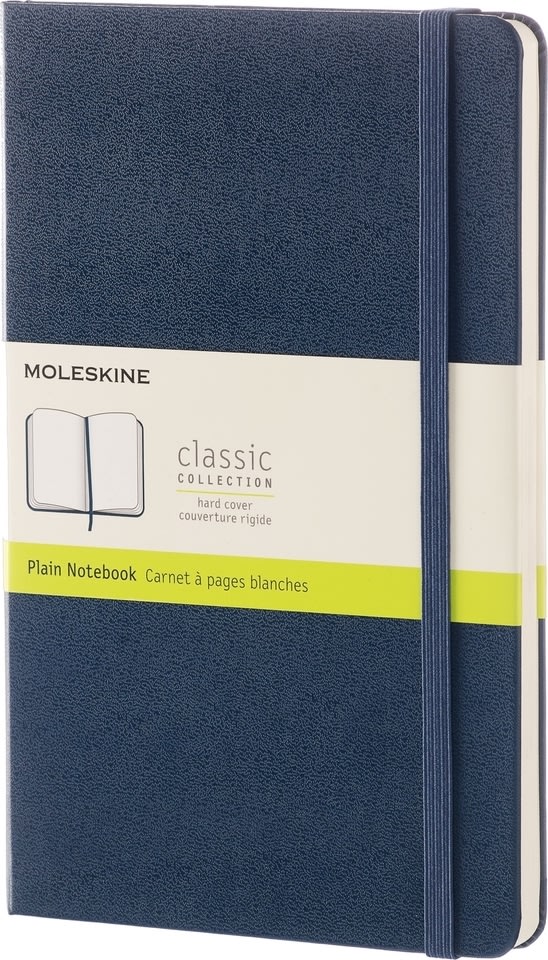 Moleskine Clas. H Notesbog | L | Blan. | S.blå