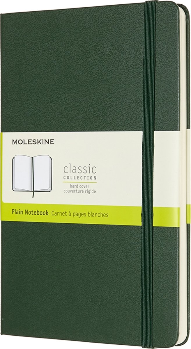 Moleskine Clas. H Notesbog | L | Blan. | M.grøn
