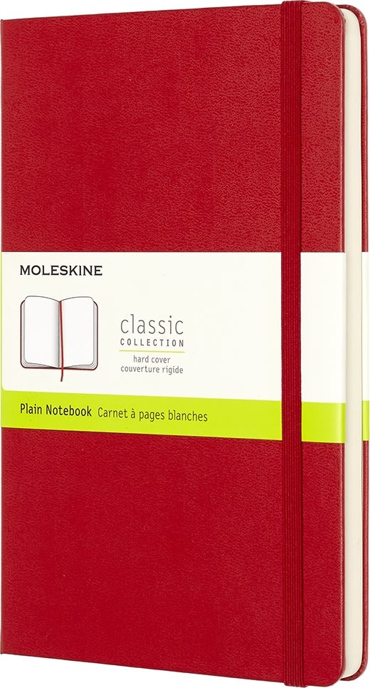 Moleskine Clas. H Notesbog | L | Blan. | Rød