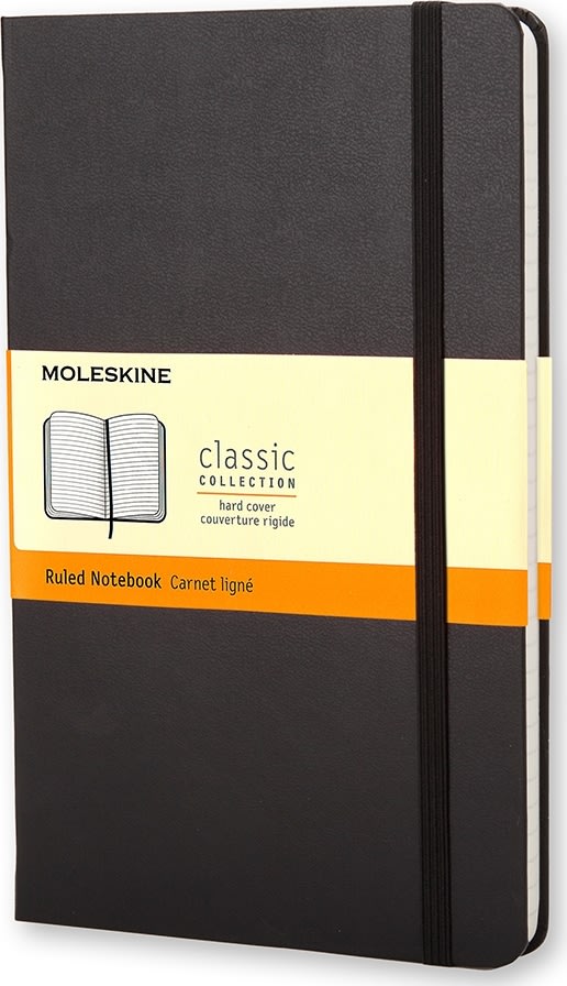 Moleskine Clas. H Notesbog | L | Linj. | Sort