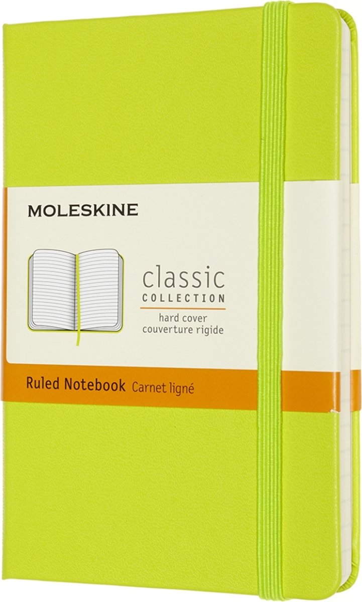Moleskine Clas. H Notesbog | Pkt. | Linj. | L.grøn