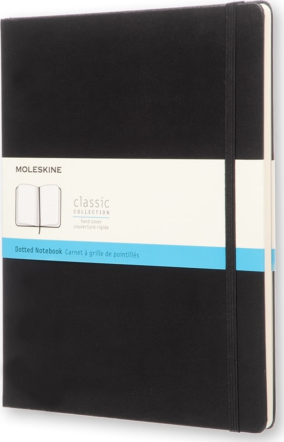 Moleskine Clas. H Notesbog | XL | Dot. | Sort
