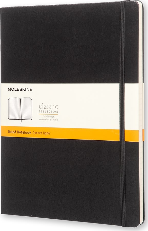 Moleskine Clas. H Notesbog | XL | Linj. | Sort