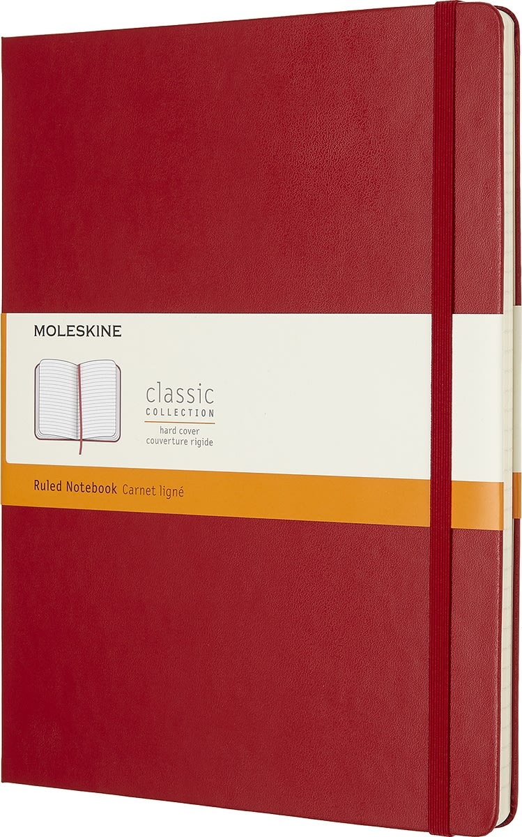 Moleskine Clas. H Notesbog | XL | Linj. | Rød