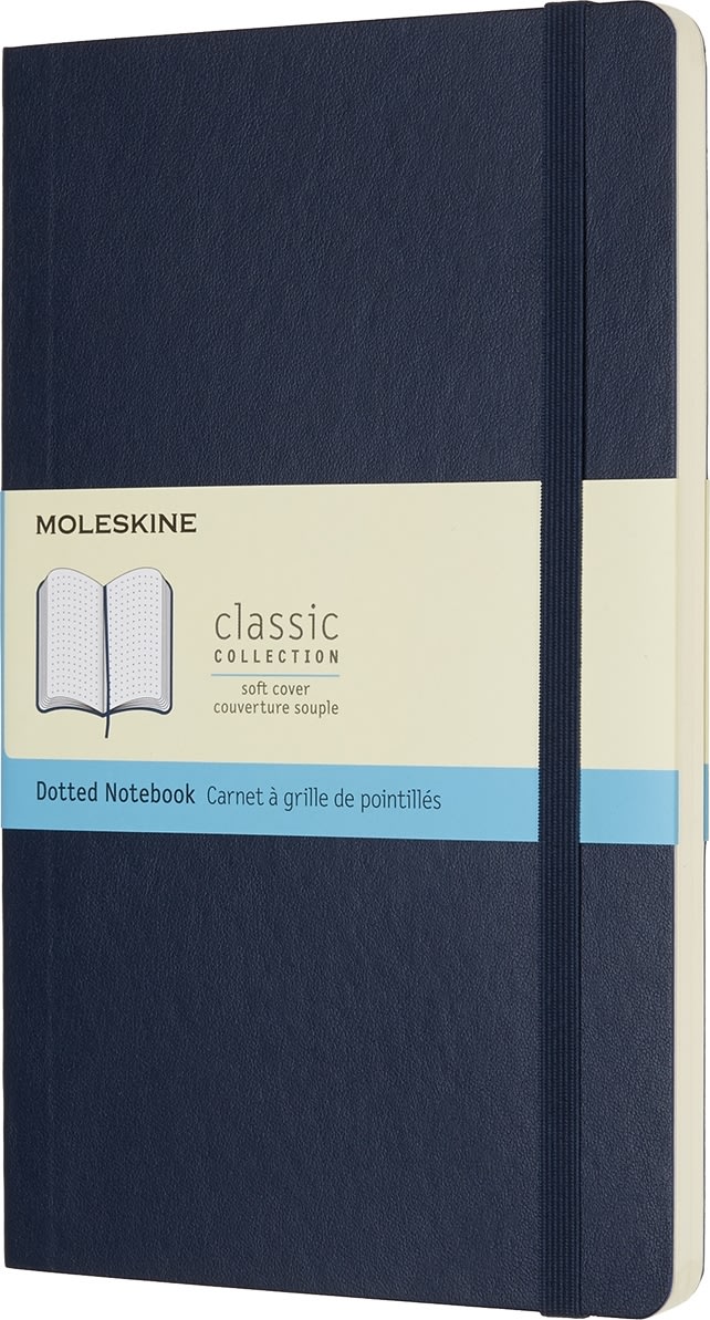 Moleskine Clas. S Notesbog | L | Dot. | S.blå