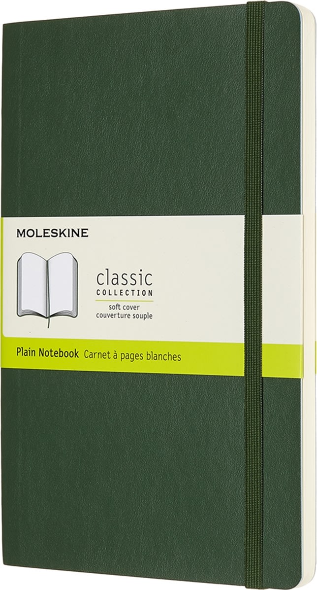 Moleskine Clas. S Notesbog | L | Blan. | M.grøn