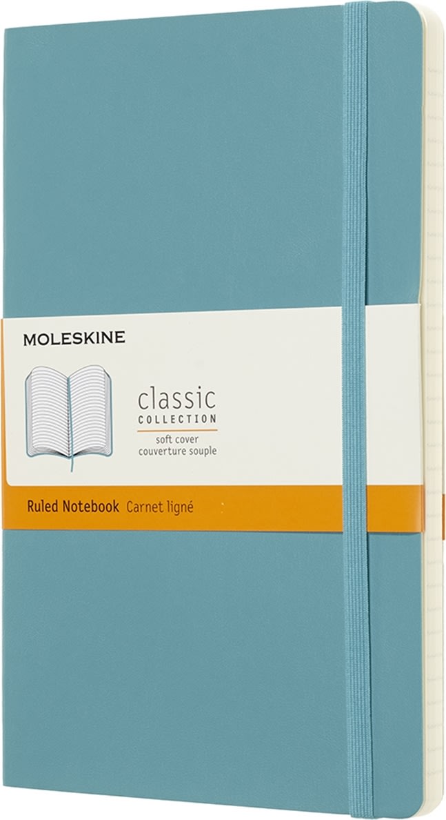 Moleskine Clas. S Notesbog | L | Linj. | R.blå
