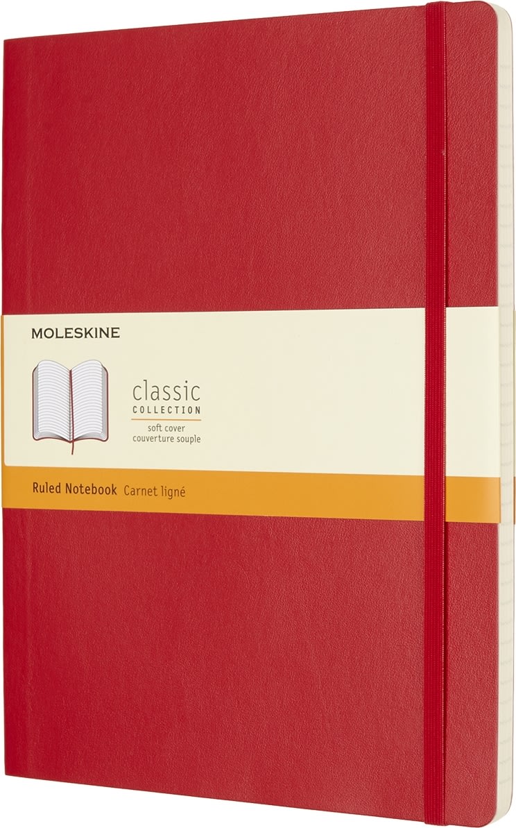 Moleskine Clas. S Notesbog | XL | Linj. | Rød