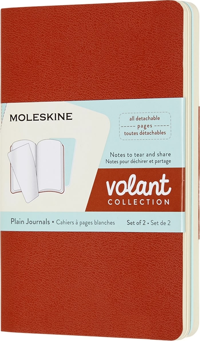 Moleskine Volant Notesbog | Pkt. | Blan. | Blå/or.