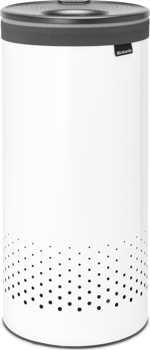 Brabantia Vasketøjskurv, 35 L, hvid/grå