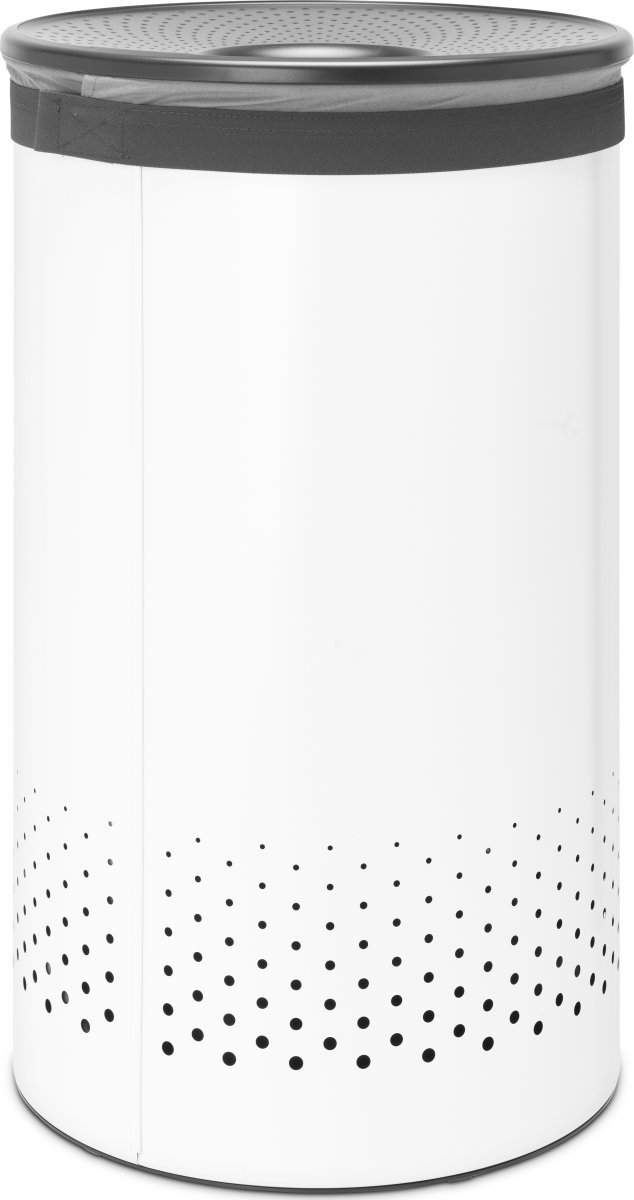 Brabantia Vasketøjskurv, 60 L, hvid/grå