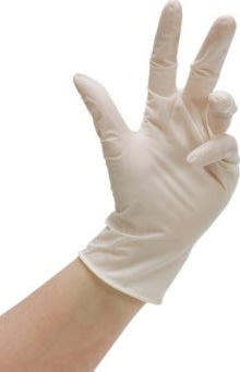 Latexhandsker pudderfri, small, 100 stk