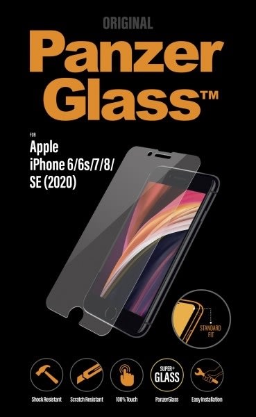 PanzerGlass iPhone SE (2022/2020)/8/7/6, Clear