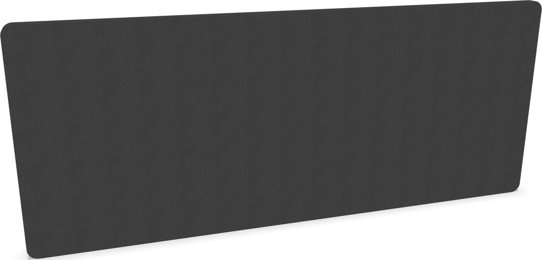 Silent Express bordskærmvæg, 160x65 cm, mørkegrå