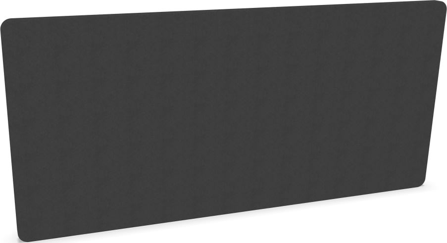 Silent Express bordskærmvæg, 140x65 cm, mørkegrå