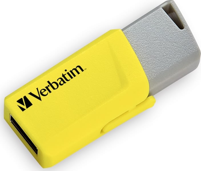Verbatim Store 'n' Click 16GB USB, rød/blå/gul