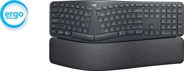 Logitech K860 ERGO keyboard, sort