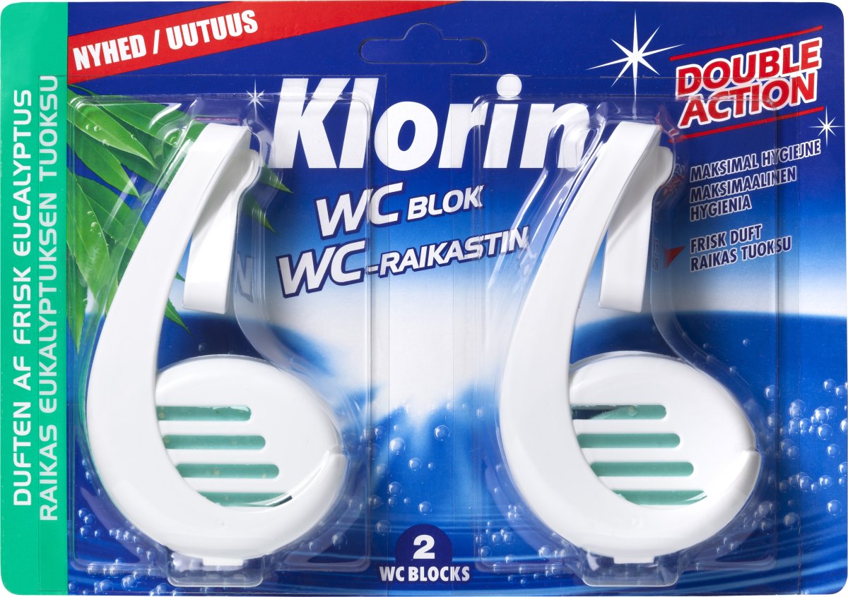 Klorin WC-blok | Eukalyptus | 2 stk