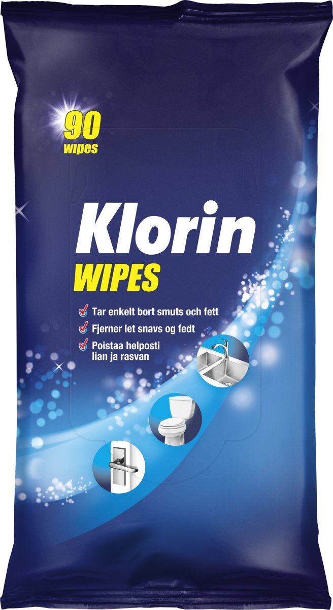 Klorin Wipes | Universal | 90 stk