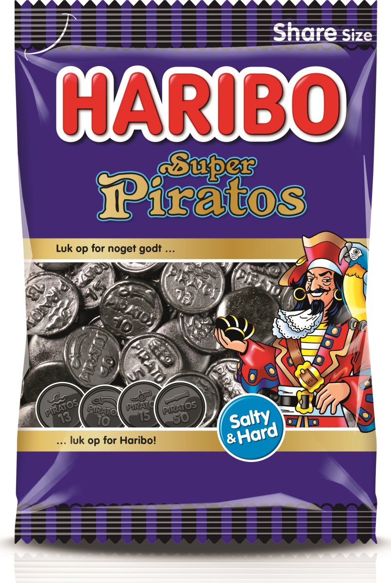 Haribo Super Piratos Lakridser, 340 g