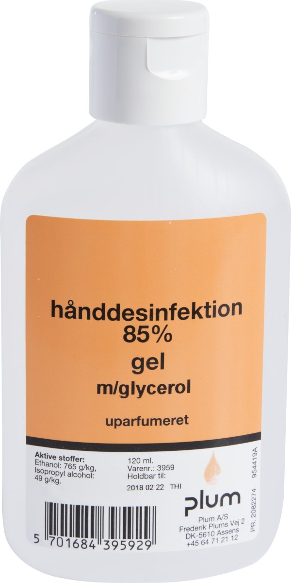 Plum Hånddesinfektion 85% | Gel | 120 ml
