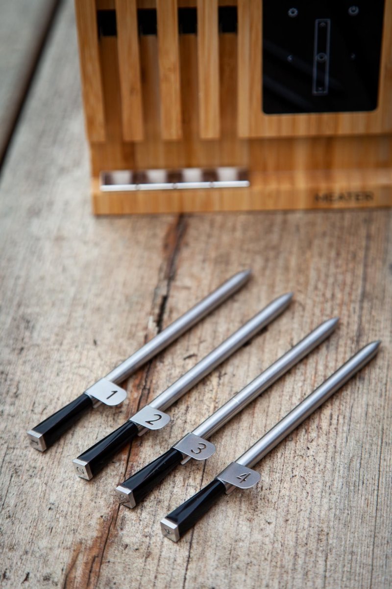 MEATER BLOCK trådløse stegetermometre, 4 stk. Fri Fragt Lomax A/S