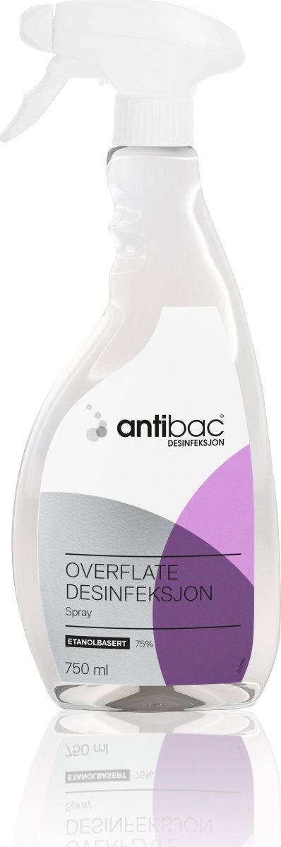 Antibac Overfladedesinfektion 75% | Spray | 750 ml