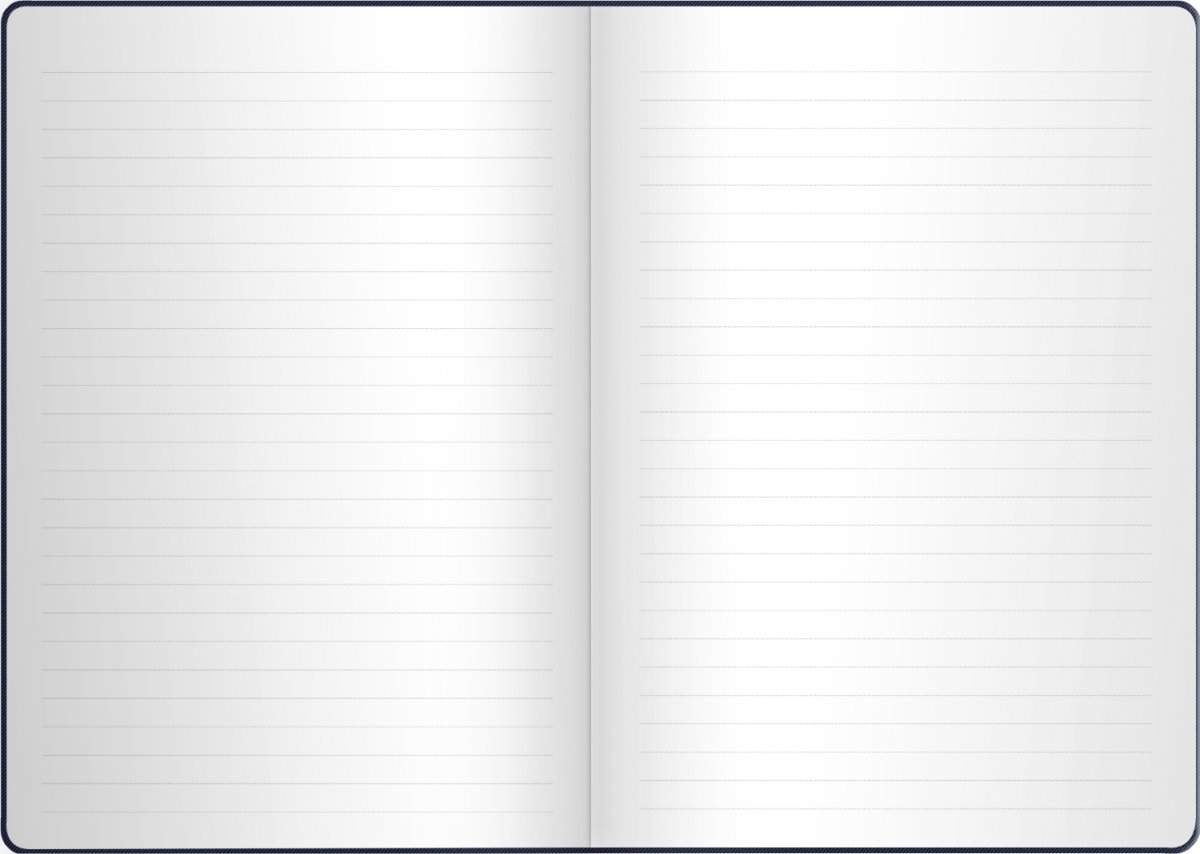 Burde Deluxe Notesbog, A5, linjeret, flower