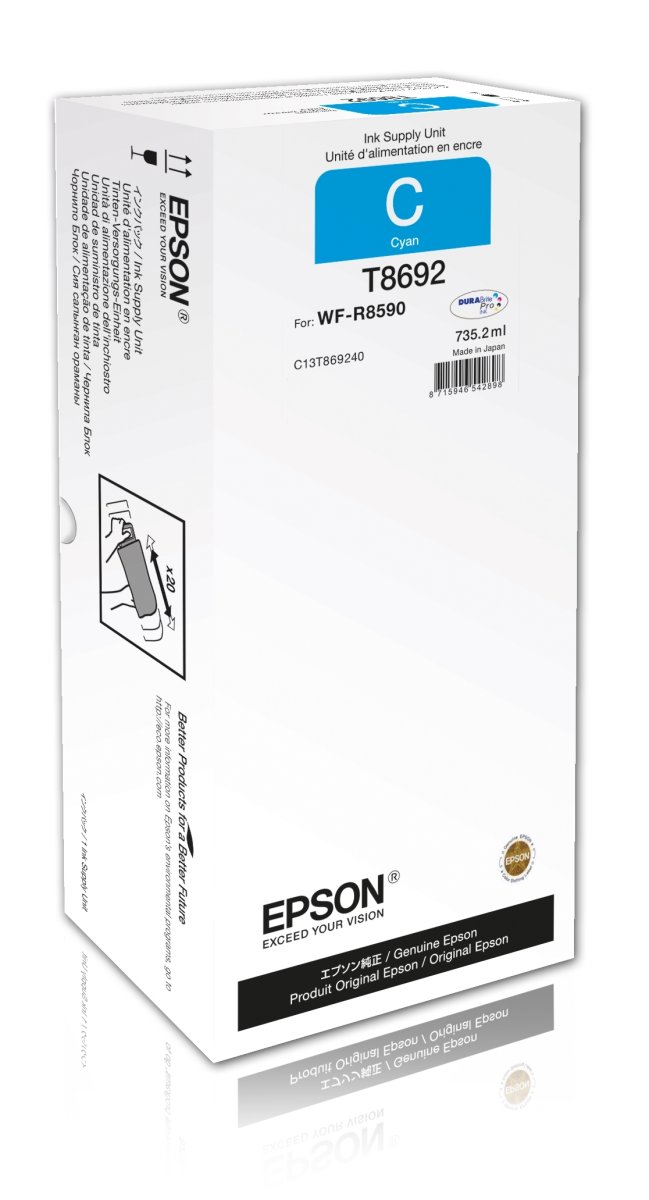 Epson T8692 XXL blækpatron, cyan
