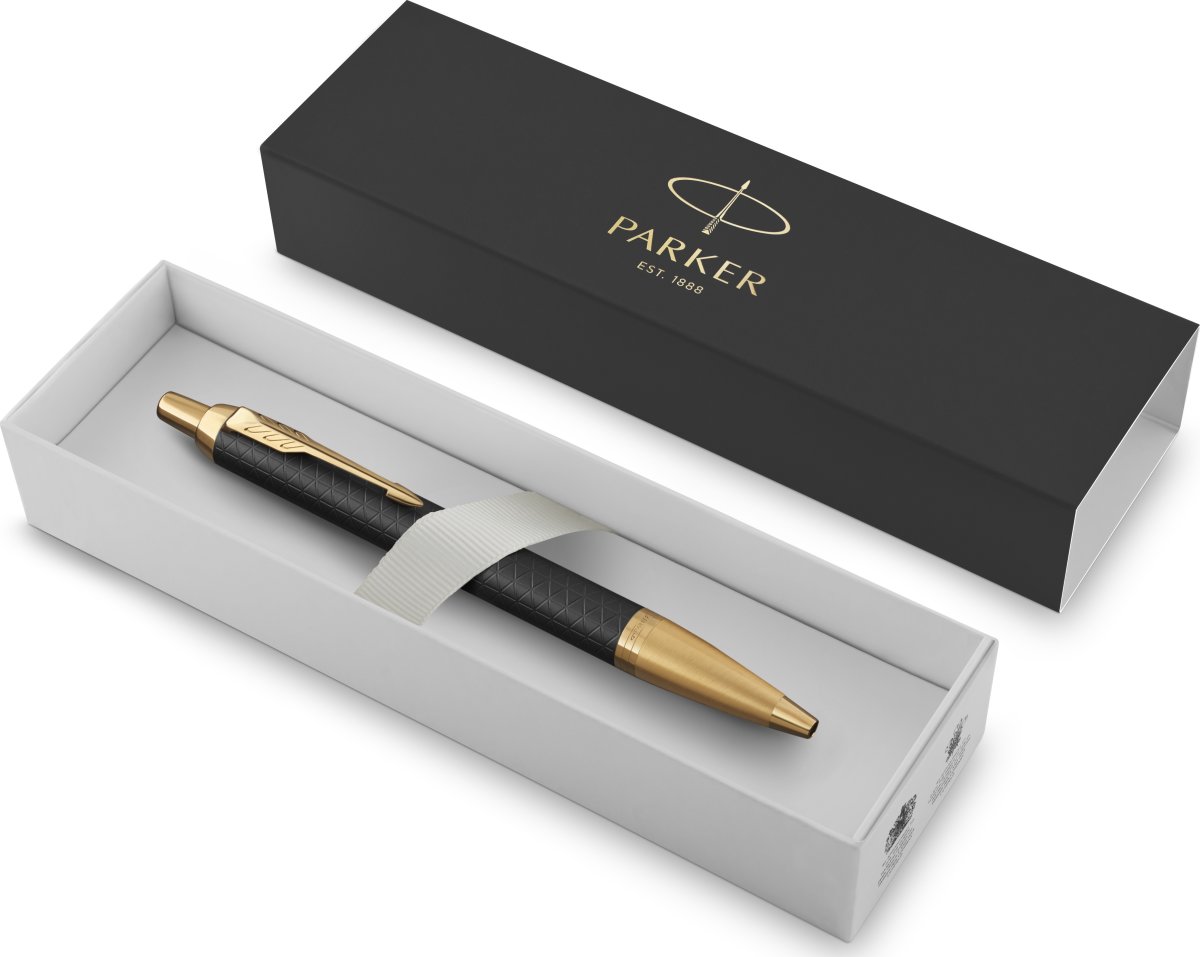 Parker IM Premium Black/Gold GT Kuglepen | M