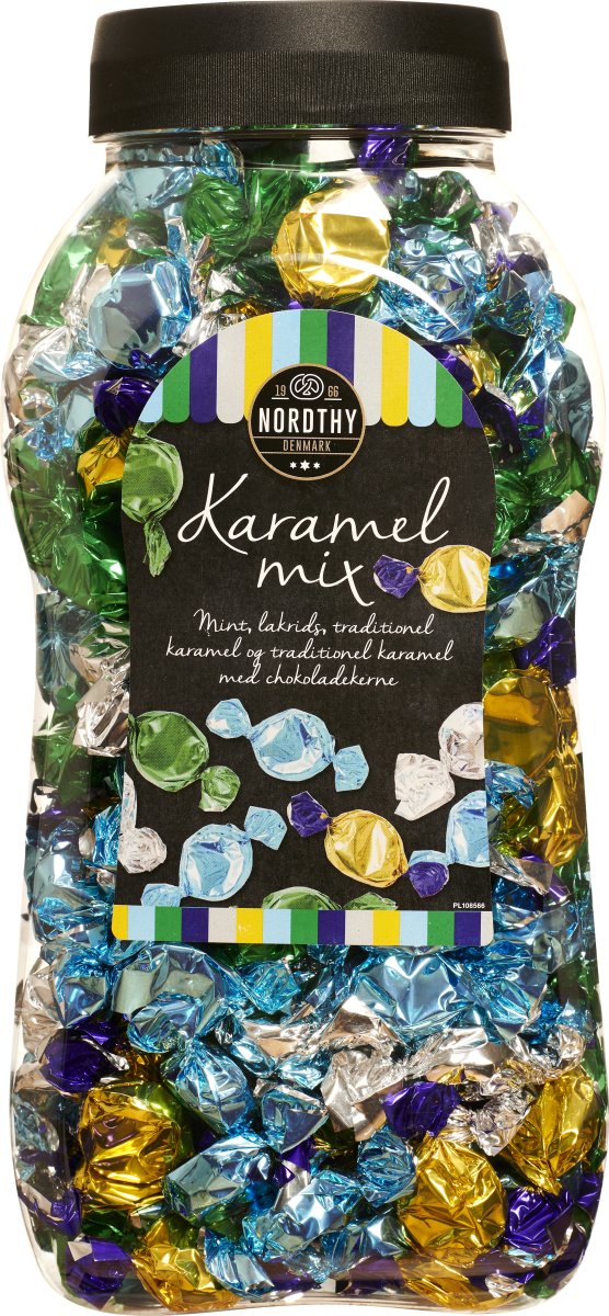 Nordthy Karamel Mix 4 varianter, 1,5 kg