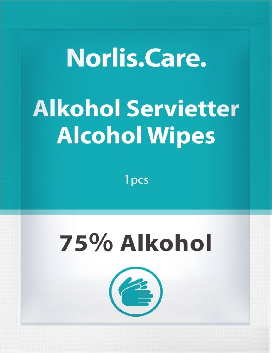 Norlis Care Hånddesinfektion 75% | Wipes | 250 stk