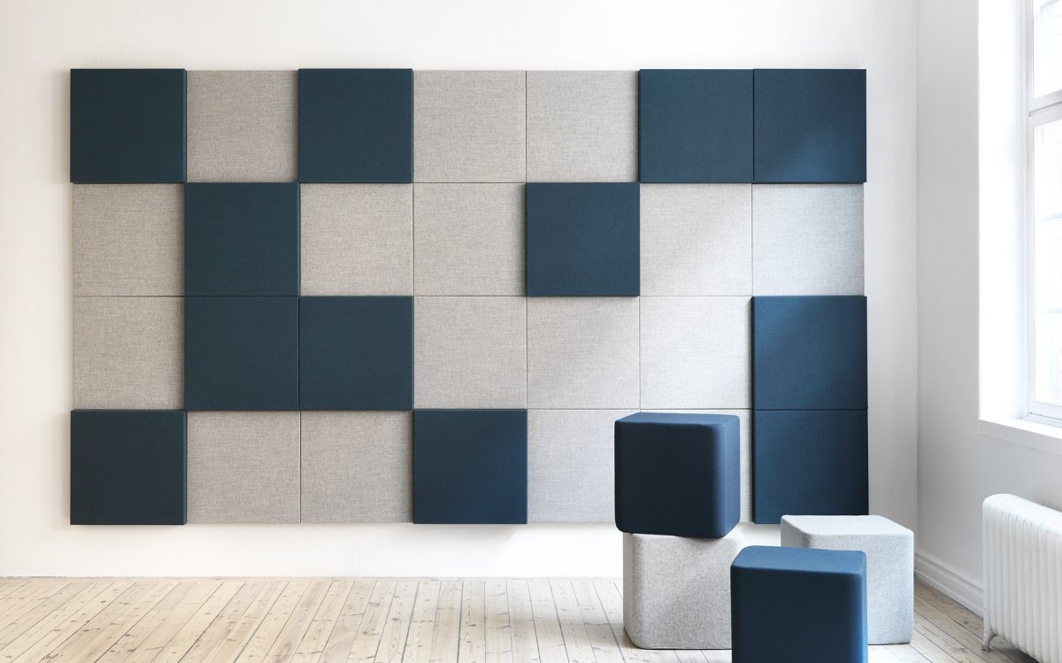 Soneo Wall, akustikpanel, 100x100x5 cm, Lysegrå