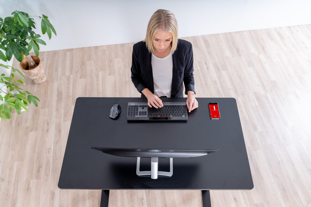 DEMO:Sun-Flex Elite hæve-sænkebord, 120x60cm, sort