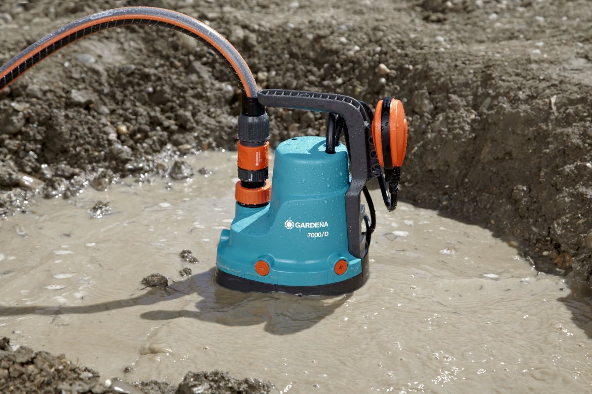 Gardena classic Dyk/trykpumpe 7000D til urent vand | Lomax A/S