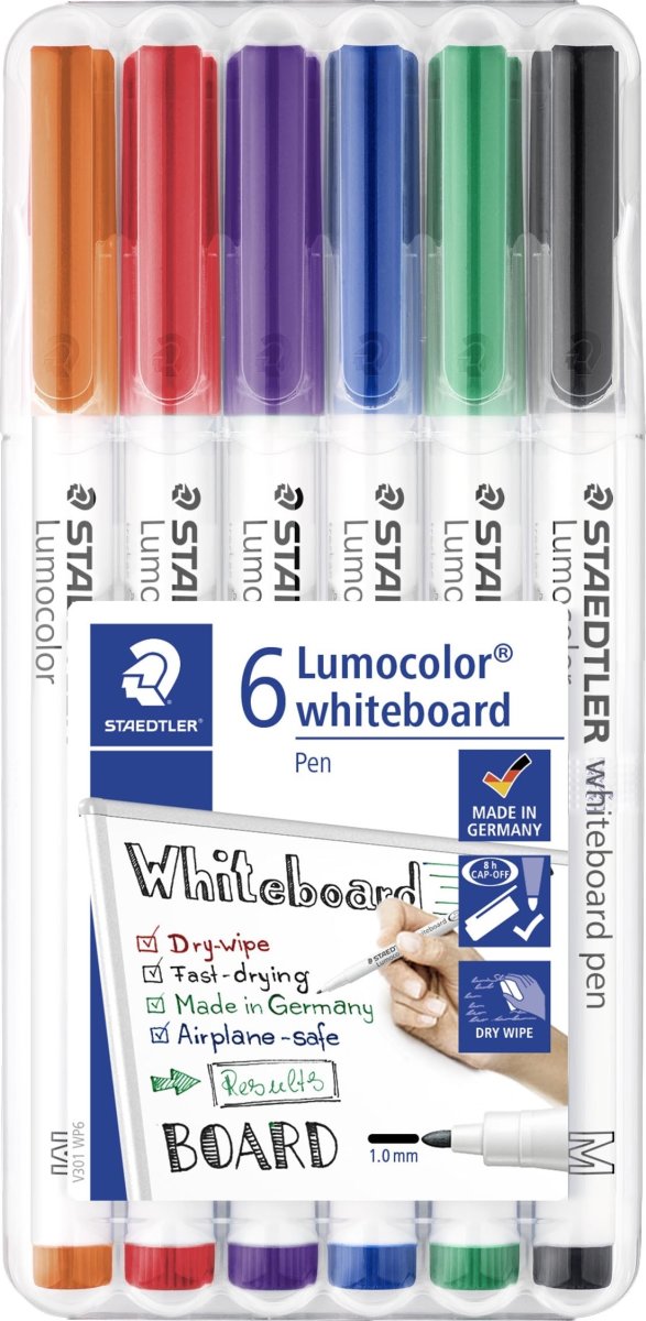 Staedtler 301 Whiteboard Marker | 6 farver