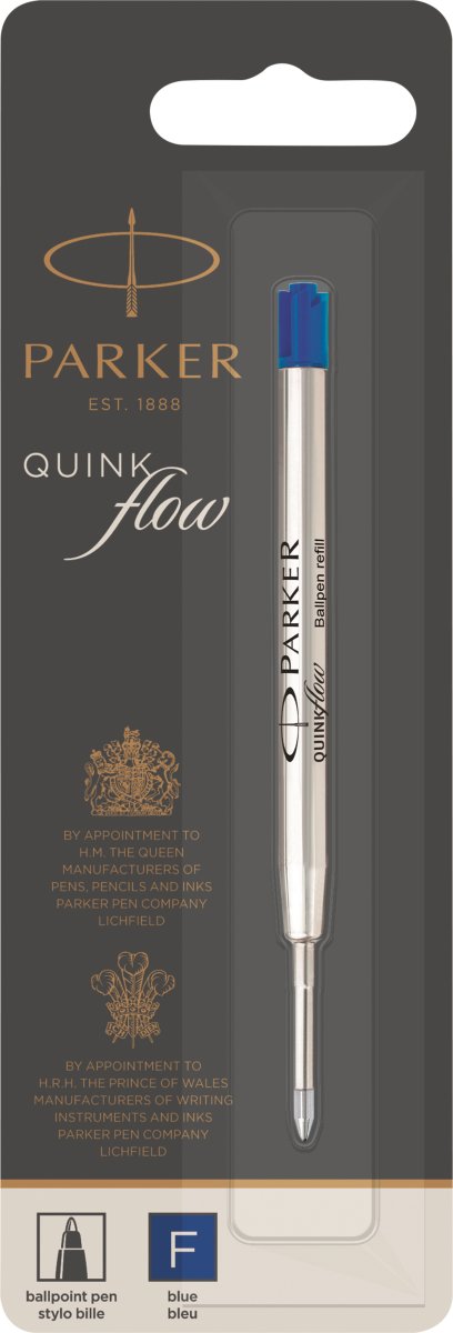 Parker Quink Refill | Kuglepen | F | Blå