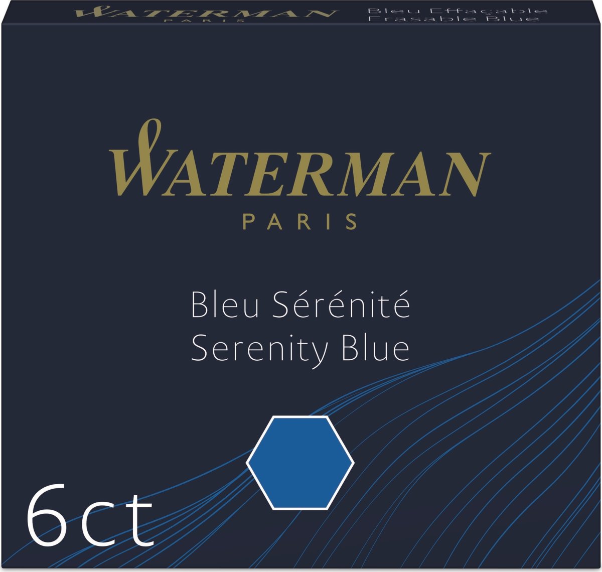Waterman INT Refill L | Fyldepen | Blå | 6 stk.